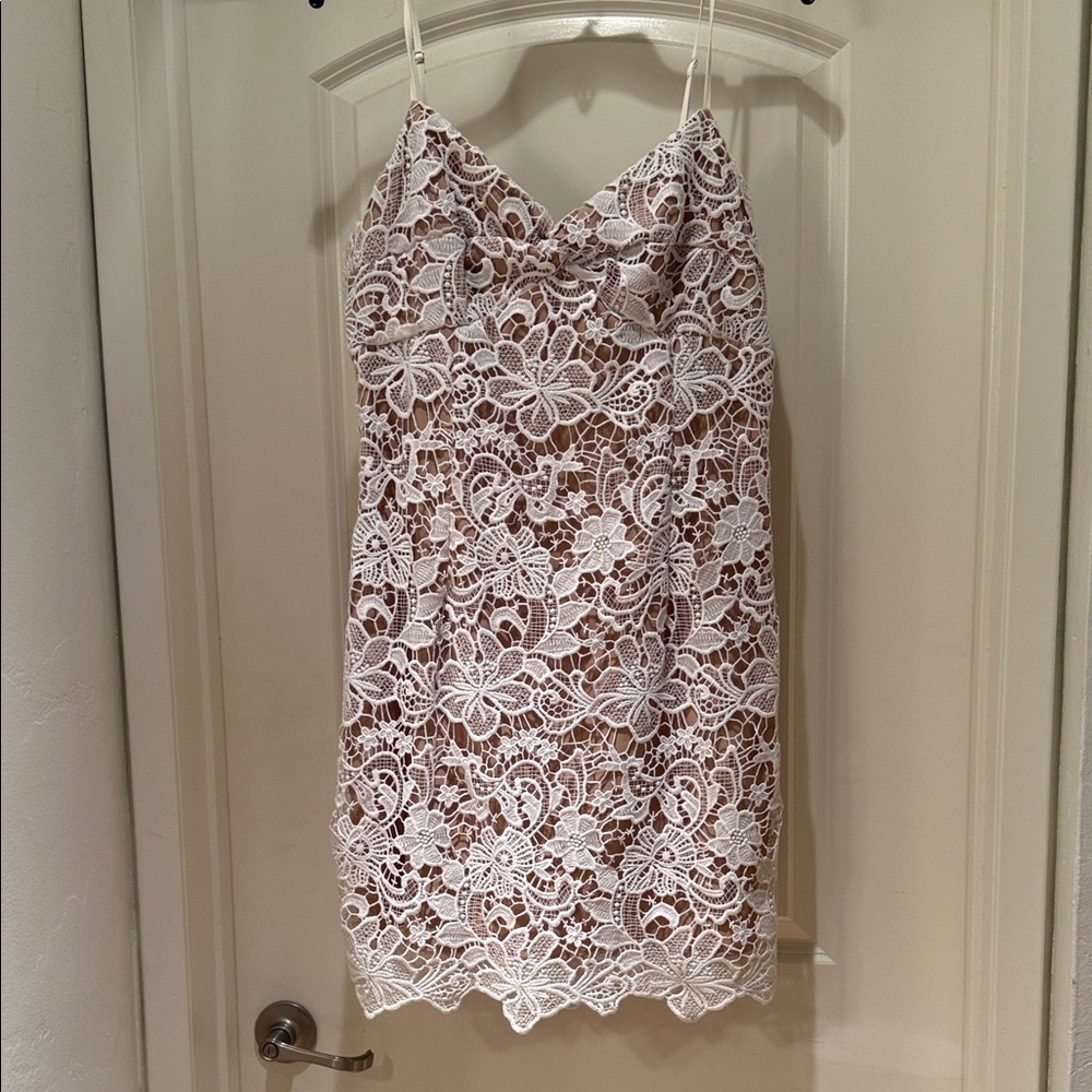 Guess White Lace Dress